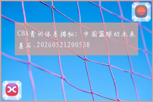 CBA青训体系揭秘：中国篮球的未来基石_20260521200538